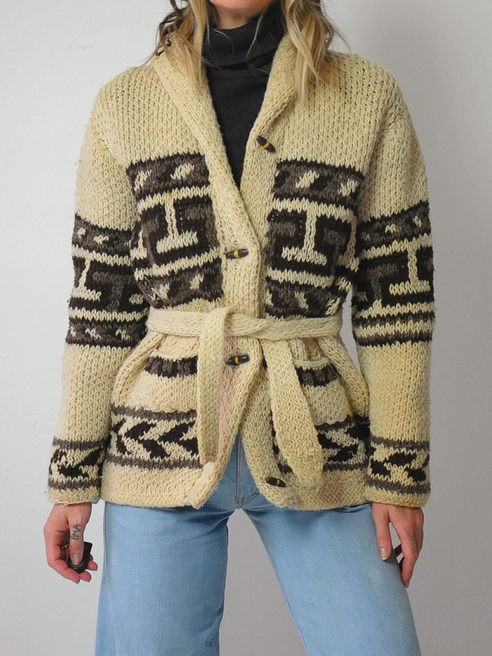 1960's Hand Knit "Marilyn" Cardigan