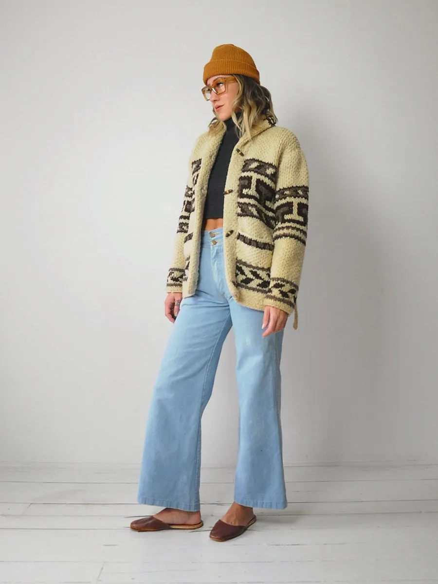 1960's Hand Knit "Marilyn" Cardigan