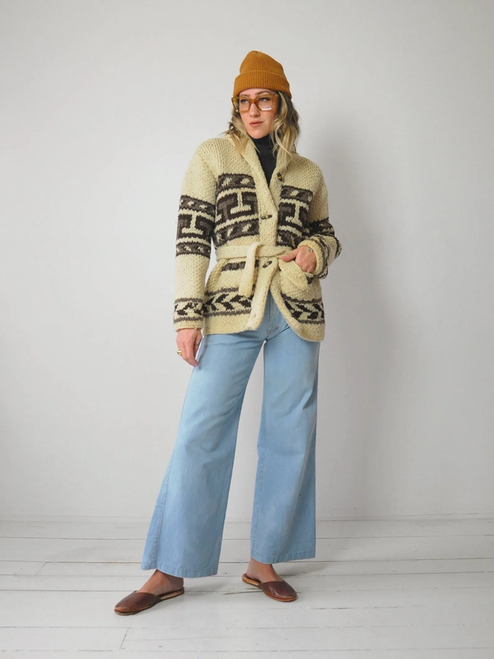 1960's Hand Knit "Marilyn" Cardigan