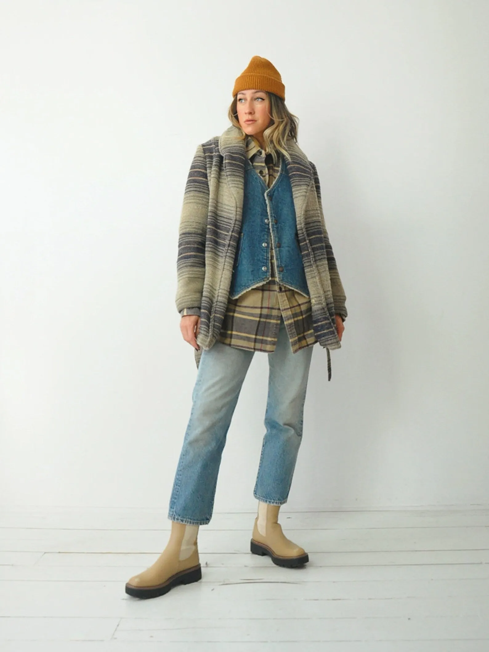 1960's Striped Knit Cardigan