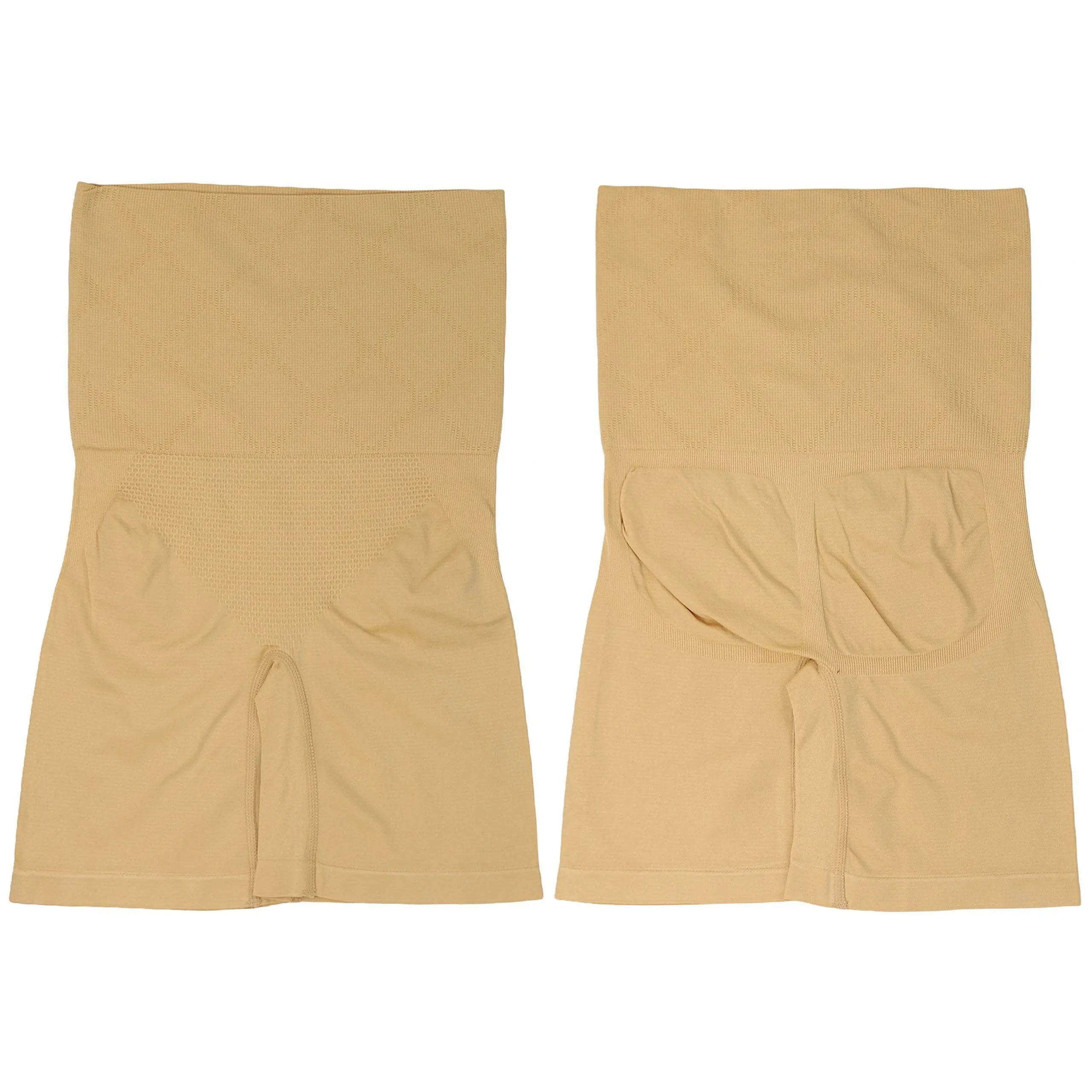 2-Pack: Women's High Waisted Over the Bump Maternity Above the Knee Shorts