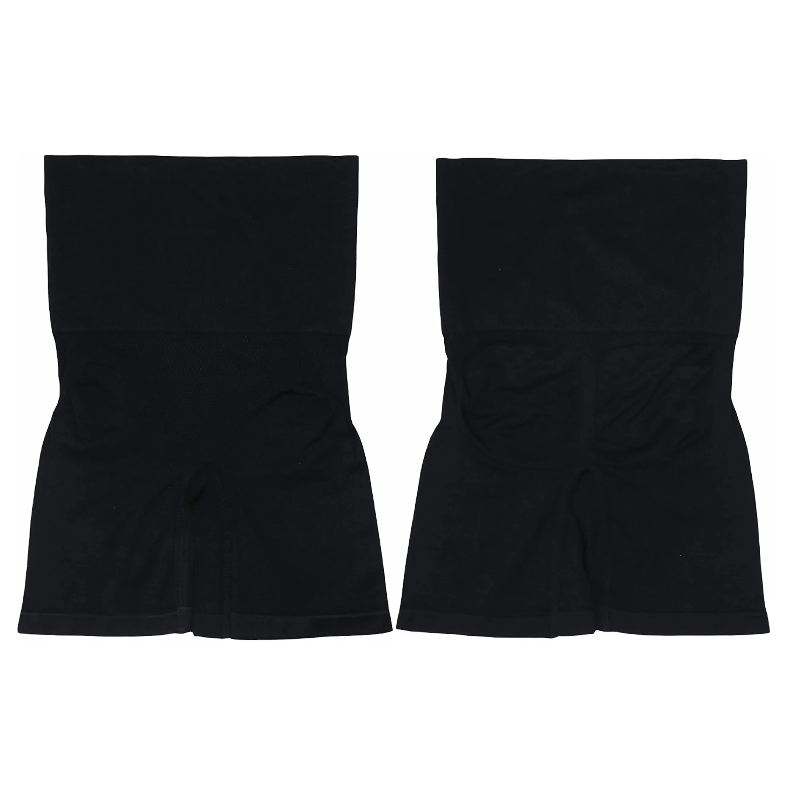 2-Pack: Women's High Waisted Over the Bump Maternity Above the Knee Shorts