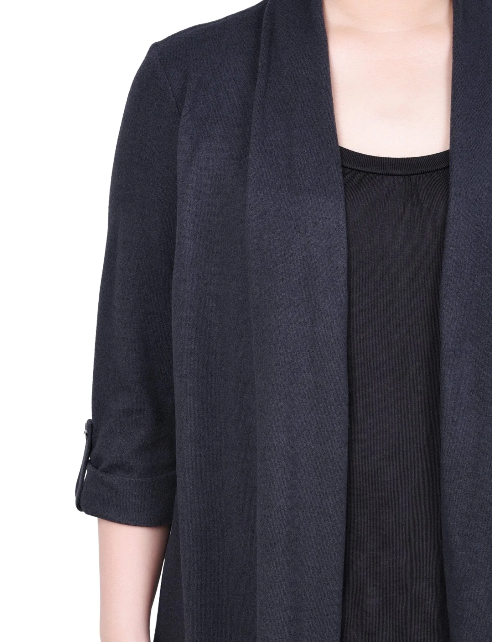 3/4 Length Sleeve Two In One Top - Petite