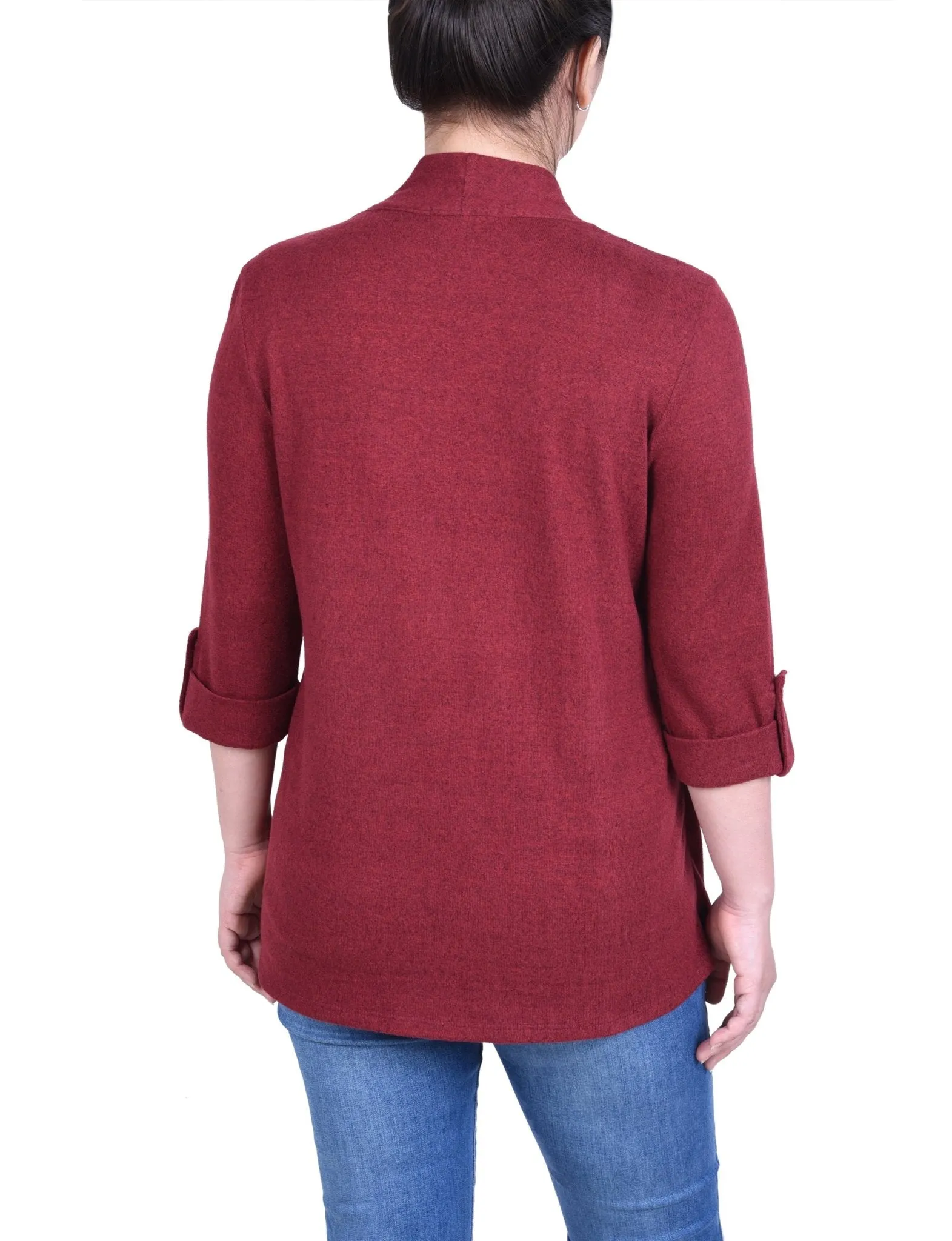3/4 Length Sleeve Two In One Top - Petite