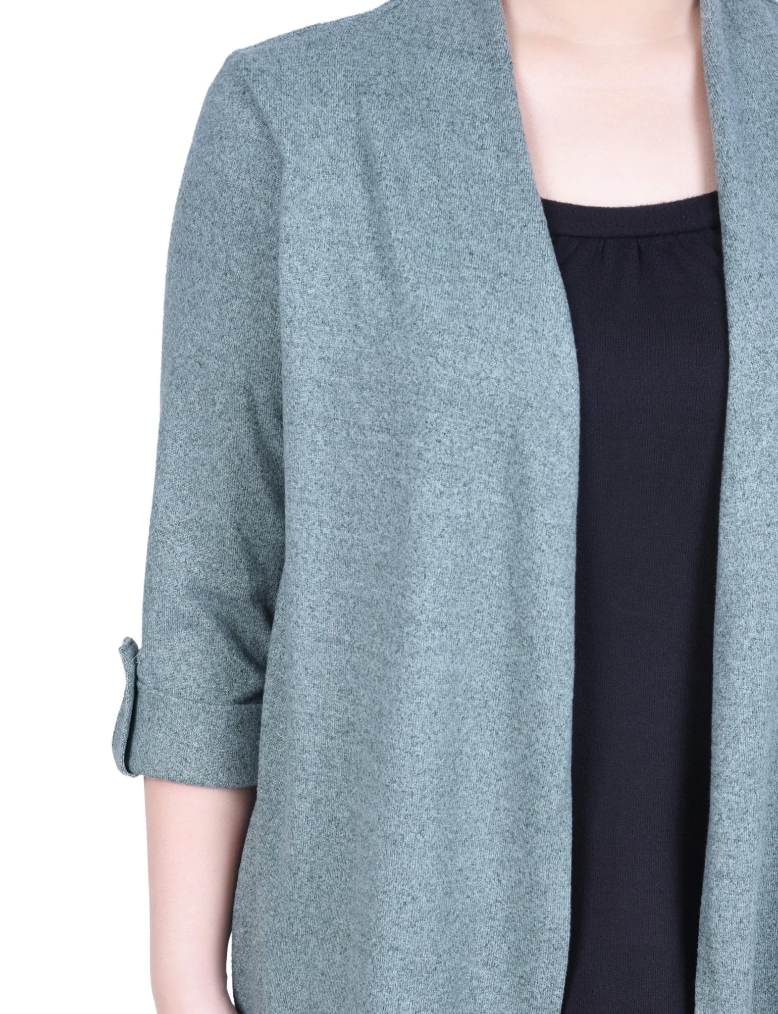 3/4 Length Sleeve Two In One Top - Petite