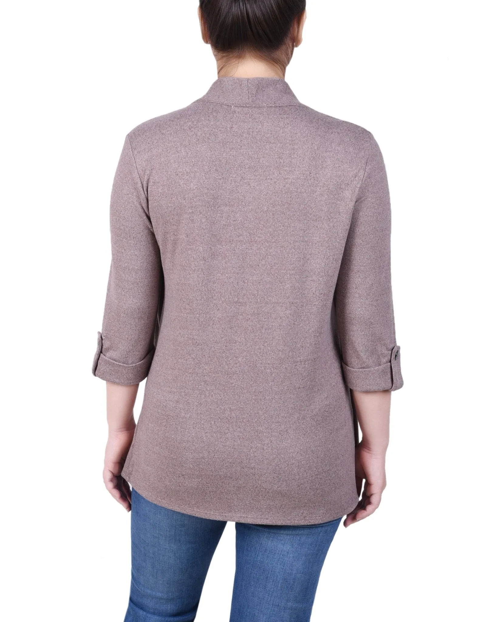 3/4 Length Sleeve Two In One Top - Petite