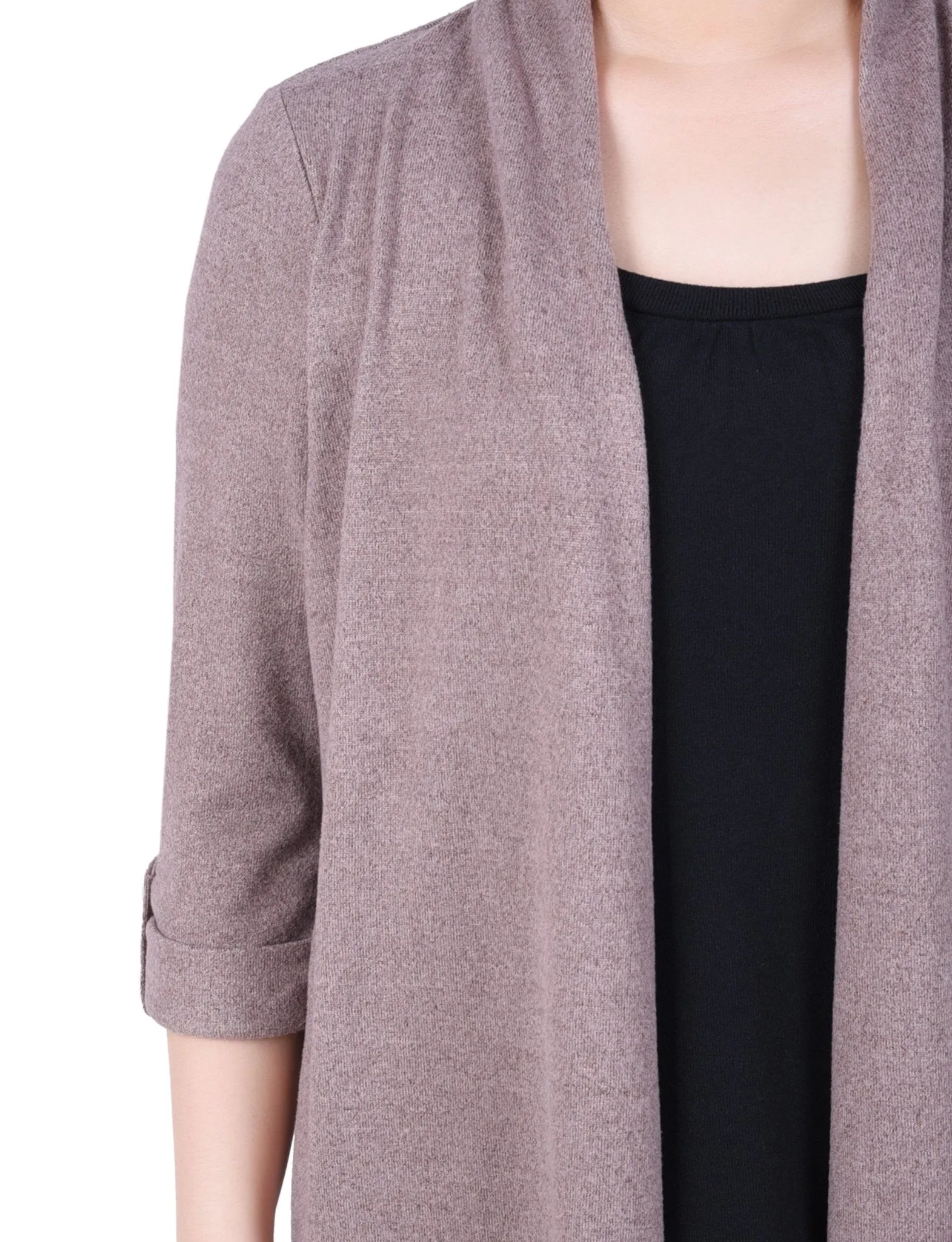 3/4 Length Sleeve Two In One Top - Petite