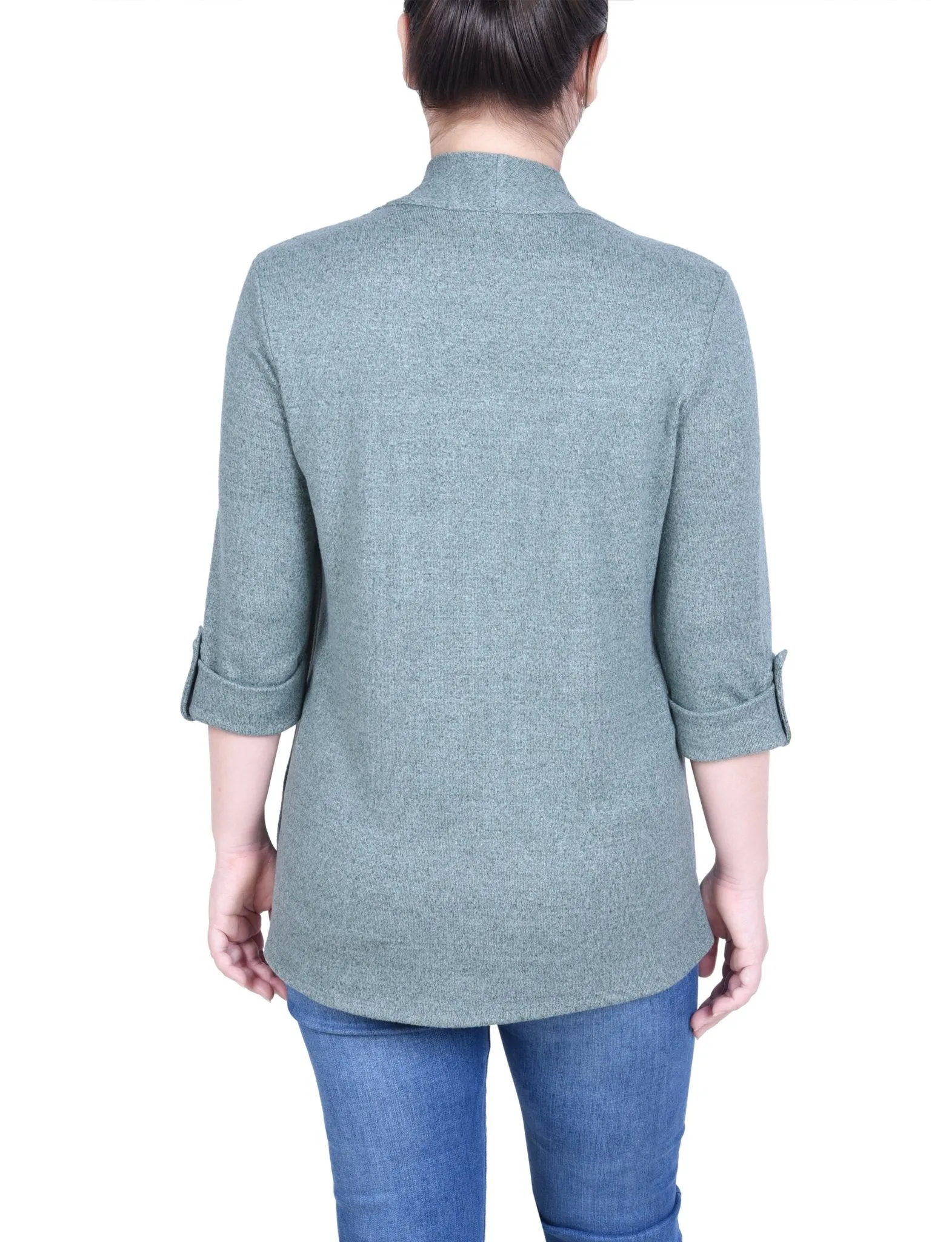 3/4 Length Sleeve Two In One Top - Petite