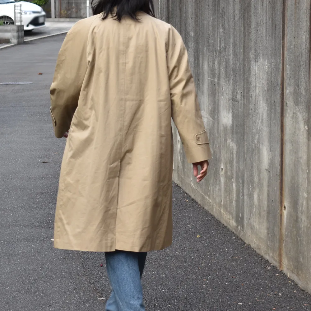 80's Aquascutum クラブチェック ステンカラーコート 英国製 231213