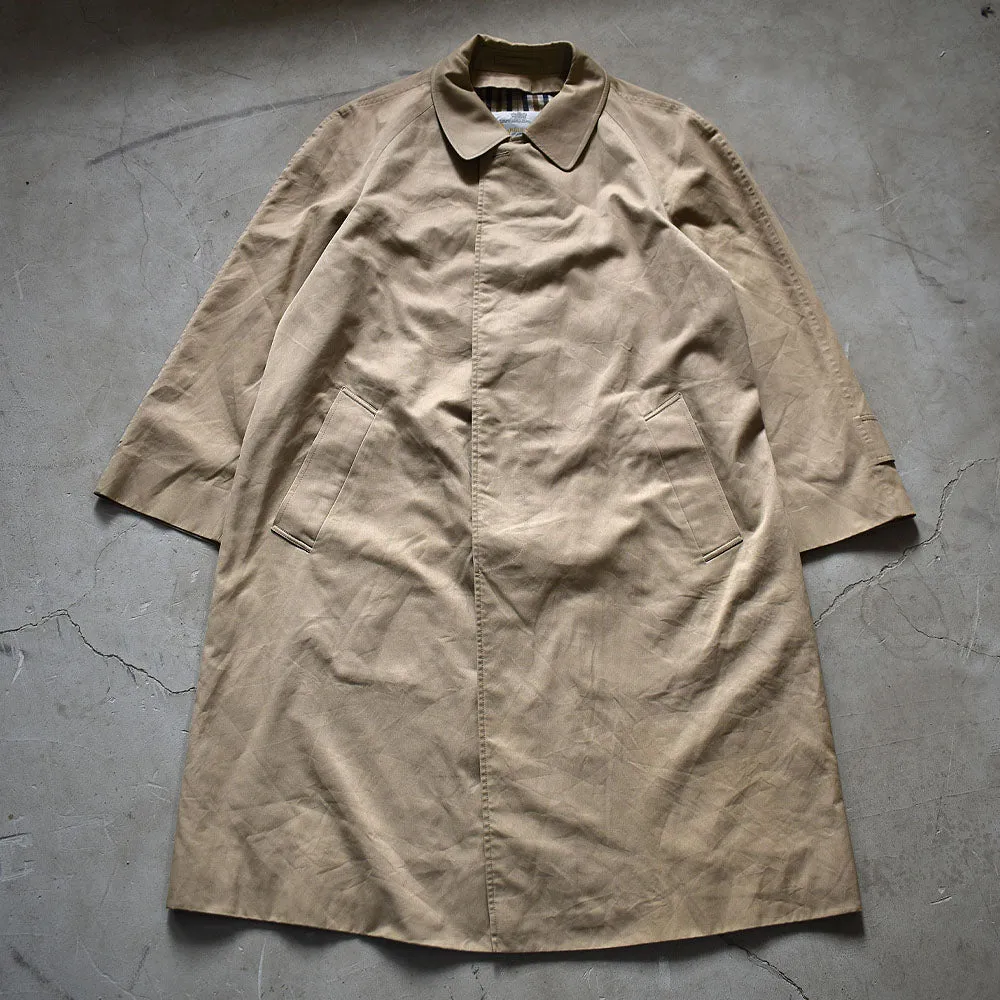 80's Aquascutum クラブチェック ステンカラーコート 英国製 231213