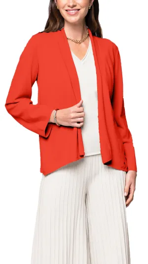 Amy Shawl Collar Cardigan - Bright Orange