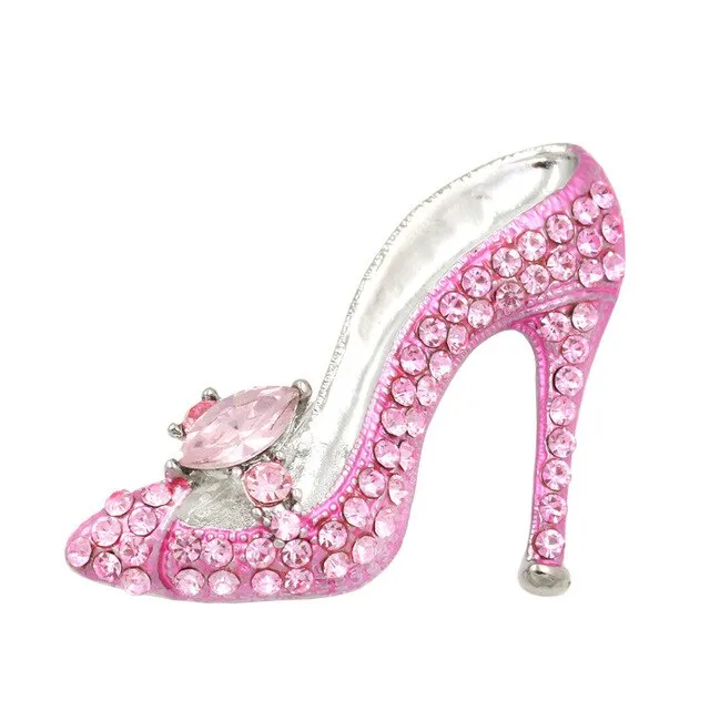 Années 50 Broche Figurative Strass Pin Up