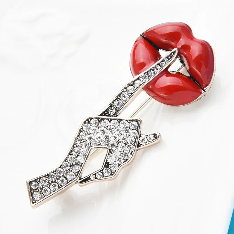 Années 50 Broche Pin Up Femme Fatale