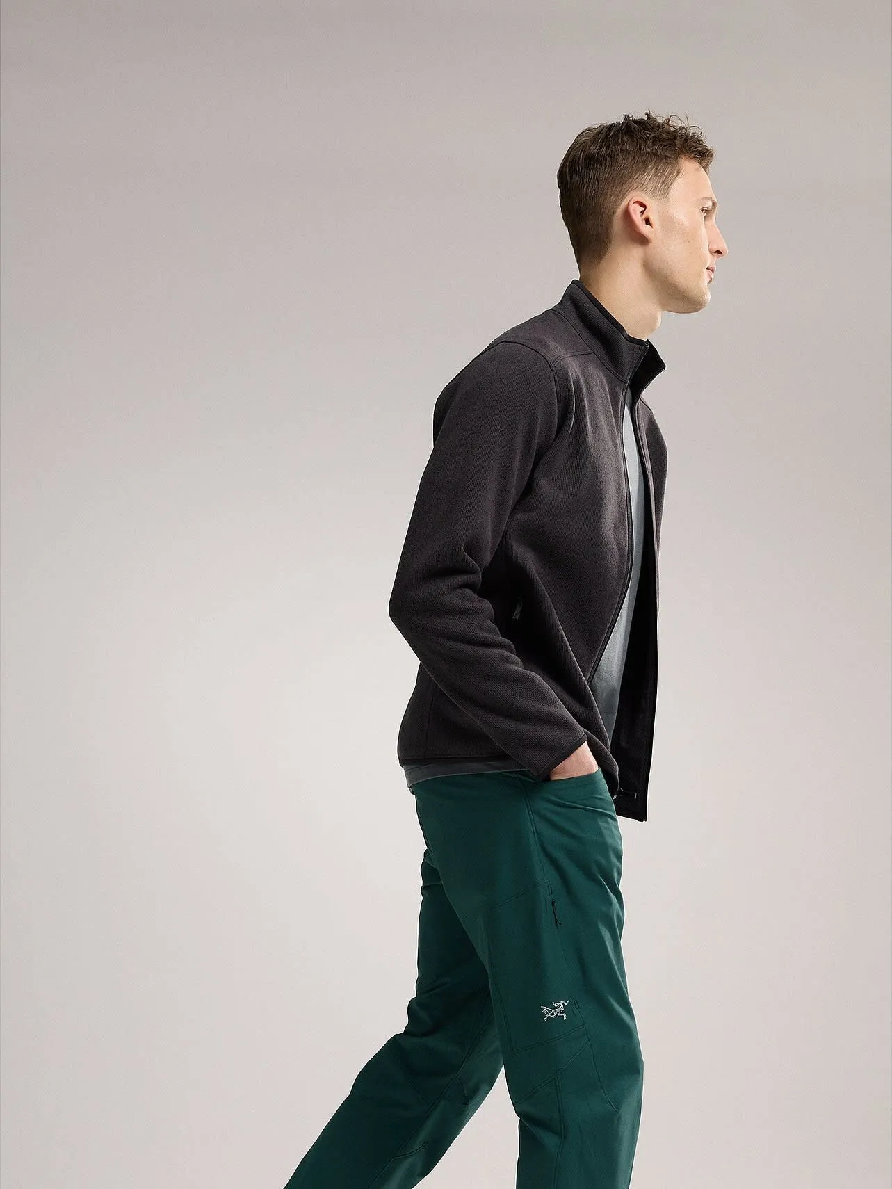 Arc&#x27;teryx Men&#x27;s Covert Cardigan Black Heather II | Buy Arc&#x27;teryx Men&#x27;s Covert Cardigan Black Heather II here | Outnorth