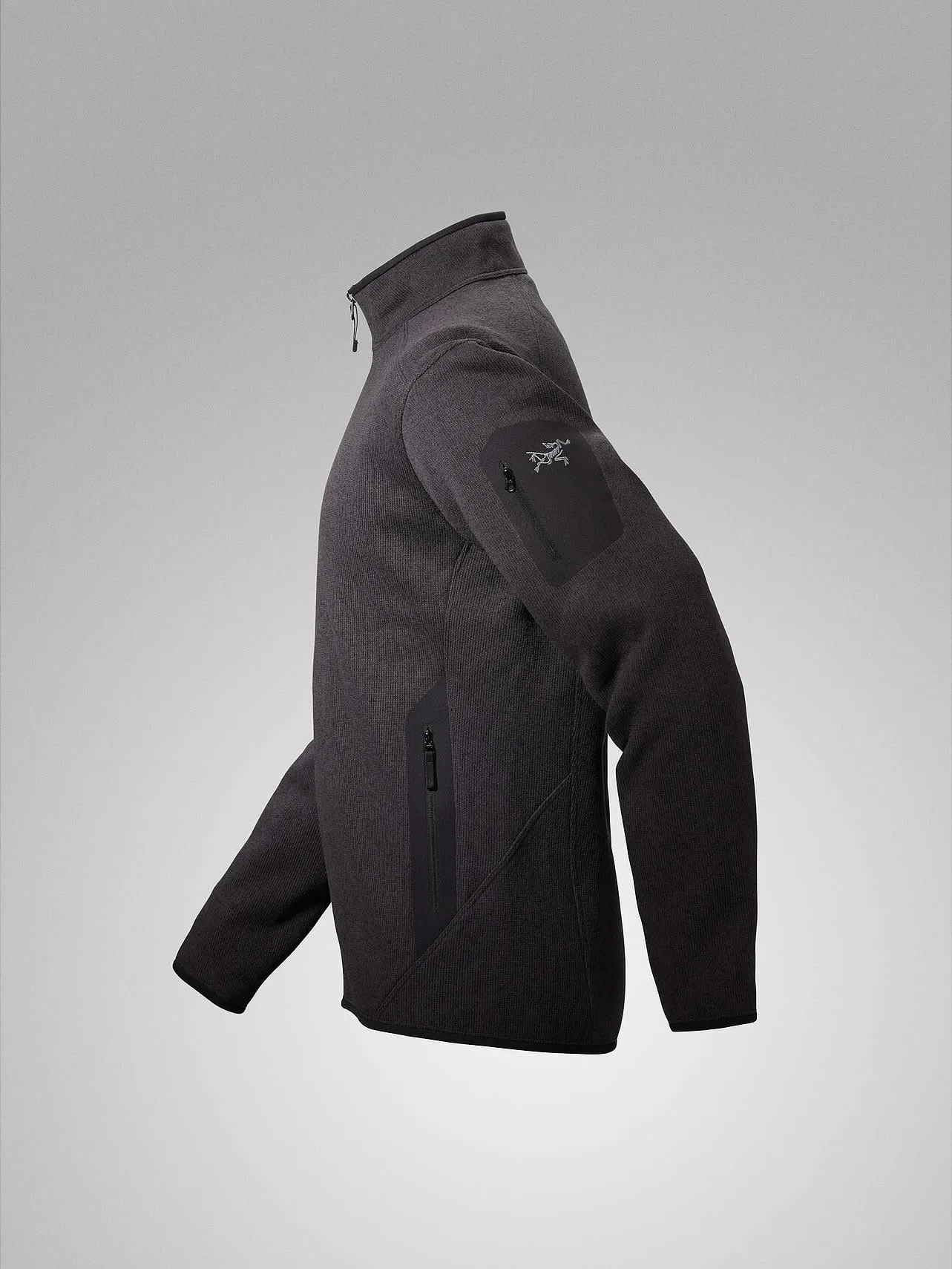 Arc&#x27;teryx Men&#x27;s Covert Cardigan Black Heather II | Buy Arc&#x27;teryx Men&#x27;s Covert Cardigan Black Heather II here | Outnorth