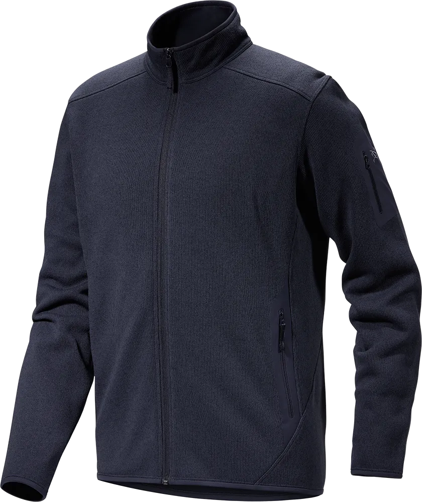 Arc&#x27;teryx Men&#x27;s Covert Cardigan Black Sapphire Heather | Buy Arc&#x27;teryx Men&#x27;s Covert Cardigan Black Sapphire Heather here | Outnorth