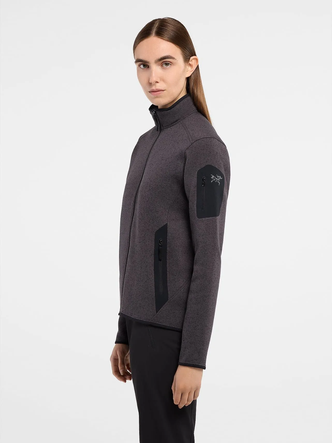 Arc&#x27;teryx Women&#x27;s Covert Cardigan Black Heather | Buy Arc&#x27;teryx Women&#x27;s Covert Cardigan Black Heather here | Outnorth