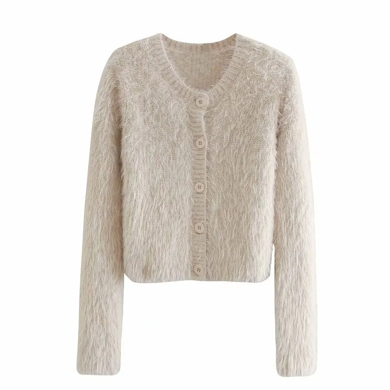 autumn row buttoned-down women's cardigan  1365