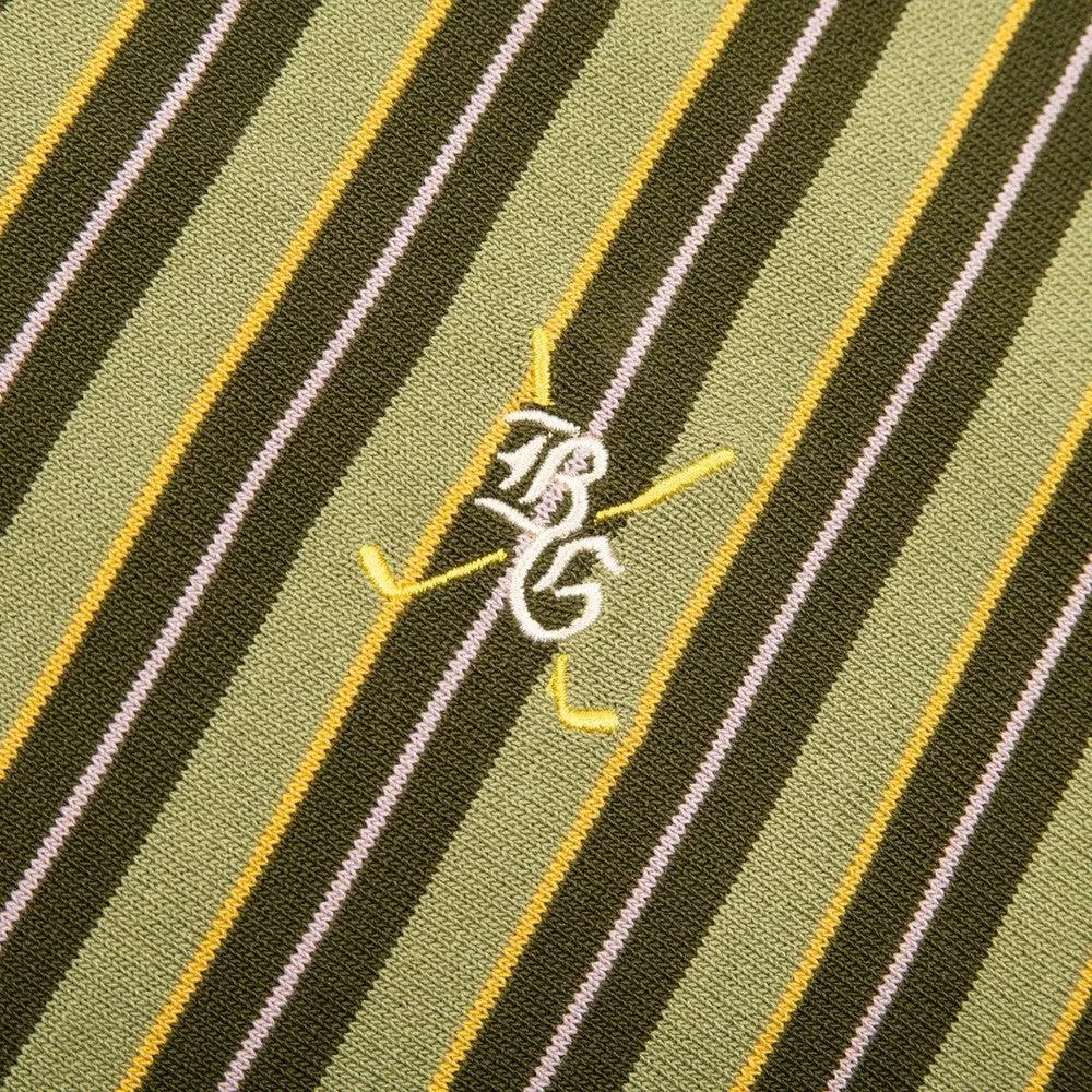 Barstool Golf Vintage Logo Striped Cardigan