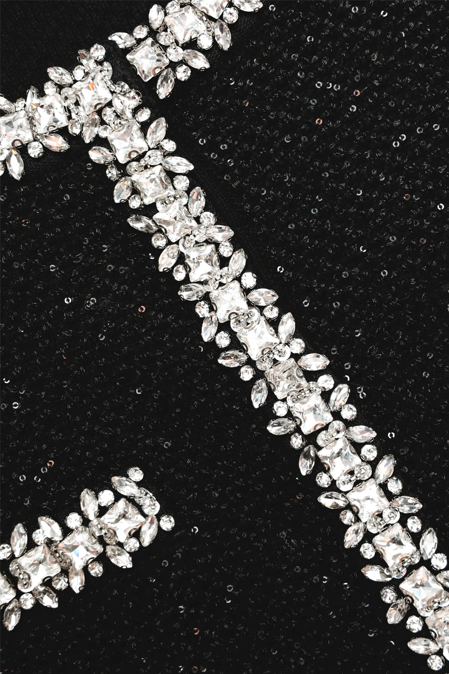 Black Sequin Knit Cardigan