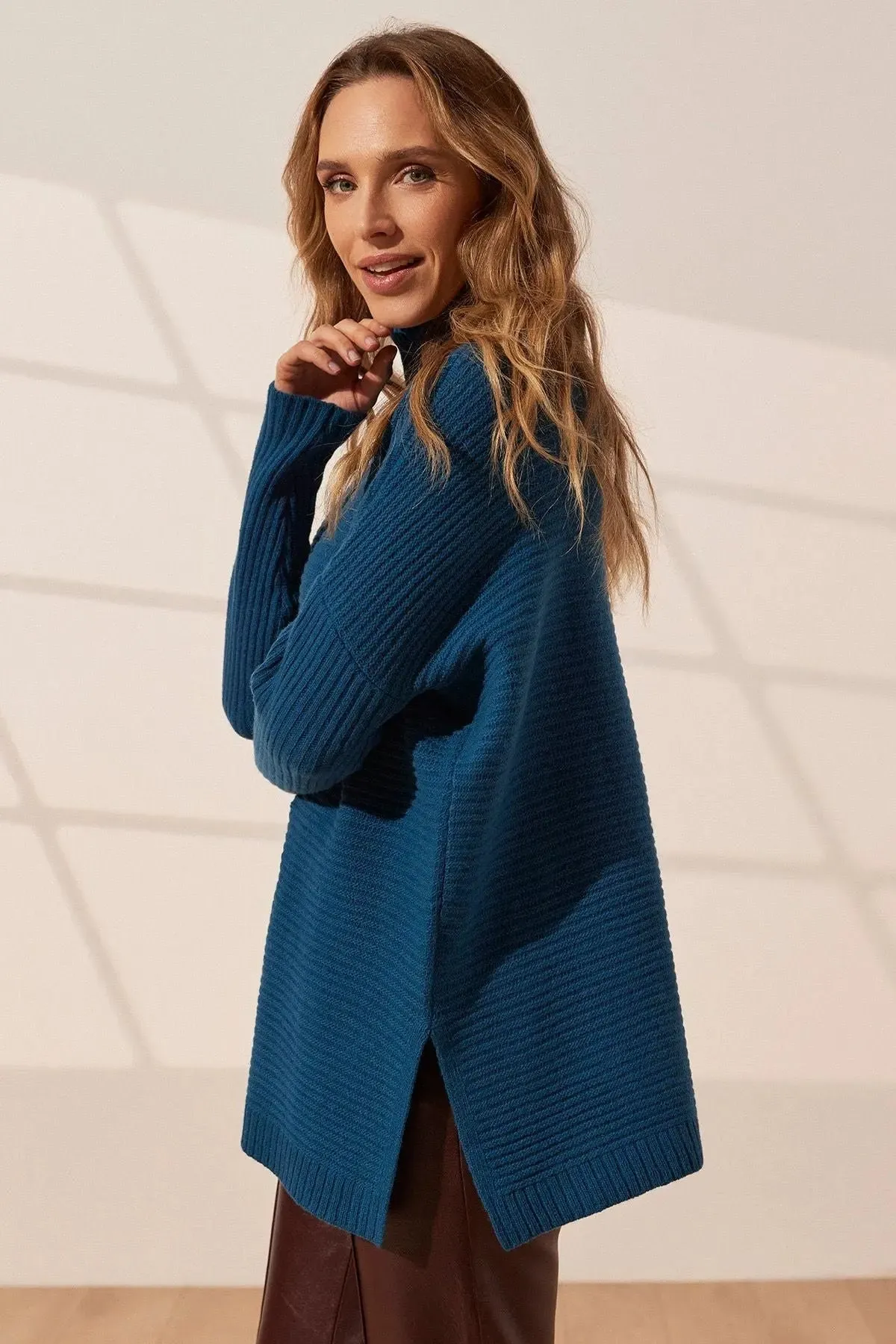 Blue Wool Fabiana Women's Sweater
