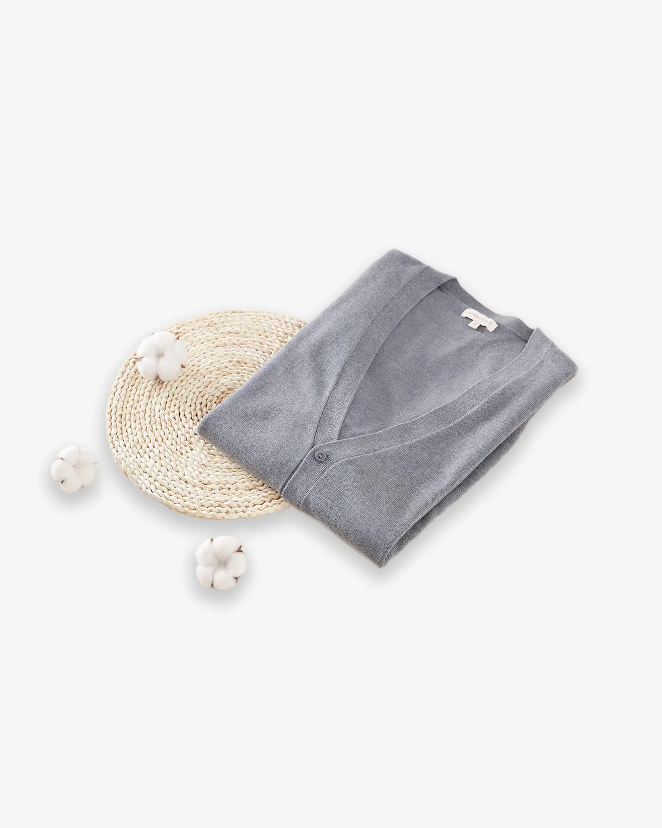 Button Up V Neck Cardigan