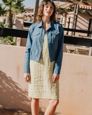 CALICO cropped linen jacket