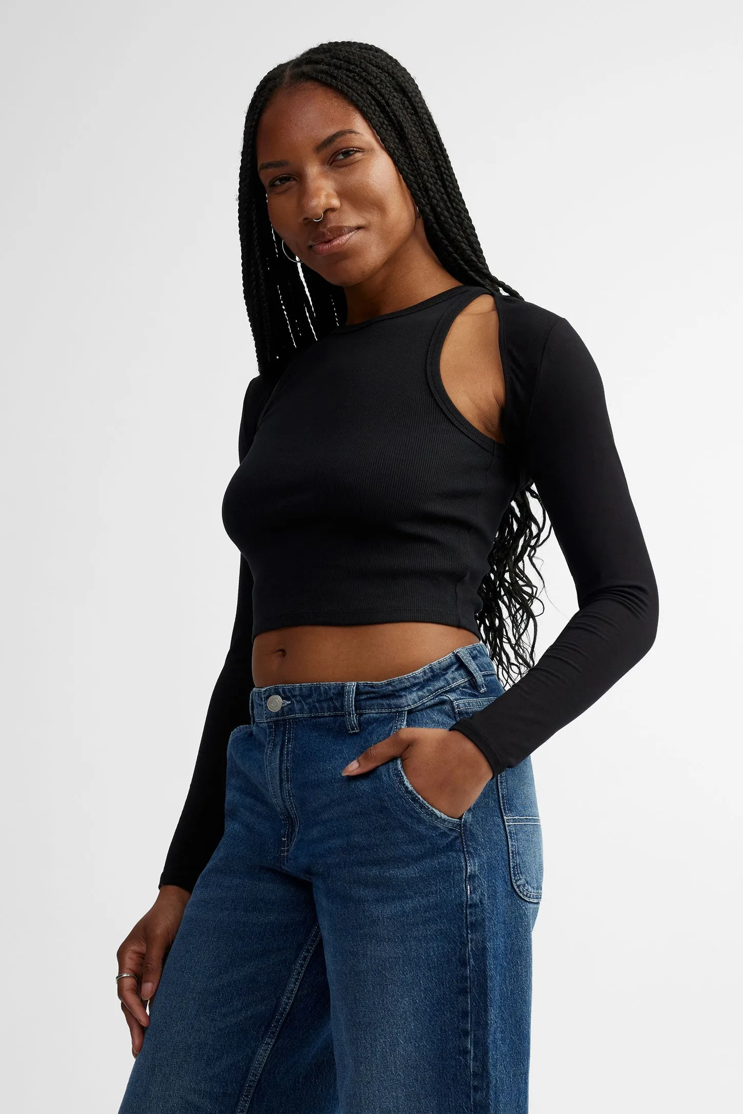 Cardigan bolero manches longues - Femme