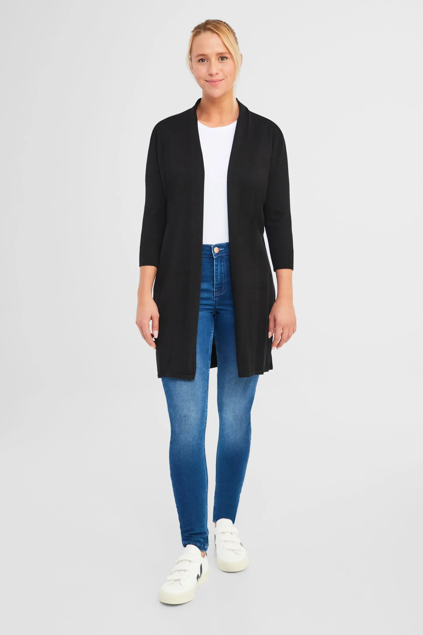 Cardigan en maille fine - Femme