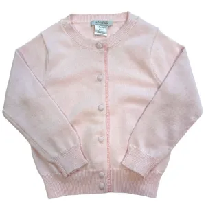 Cardigan with Ruffle- Pink