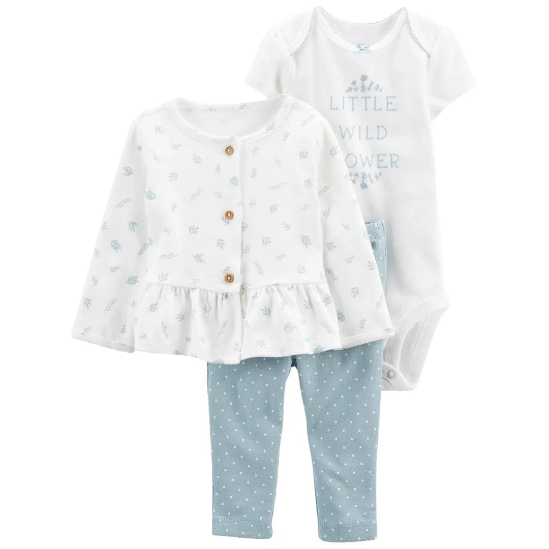 CARTER'S - Baby - 3-Pc. Little Wildflower Cardigan Set