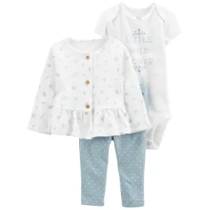CARTER'S - Baby - 3-Pc. Little Wildflower Cardigan Set