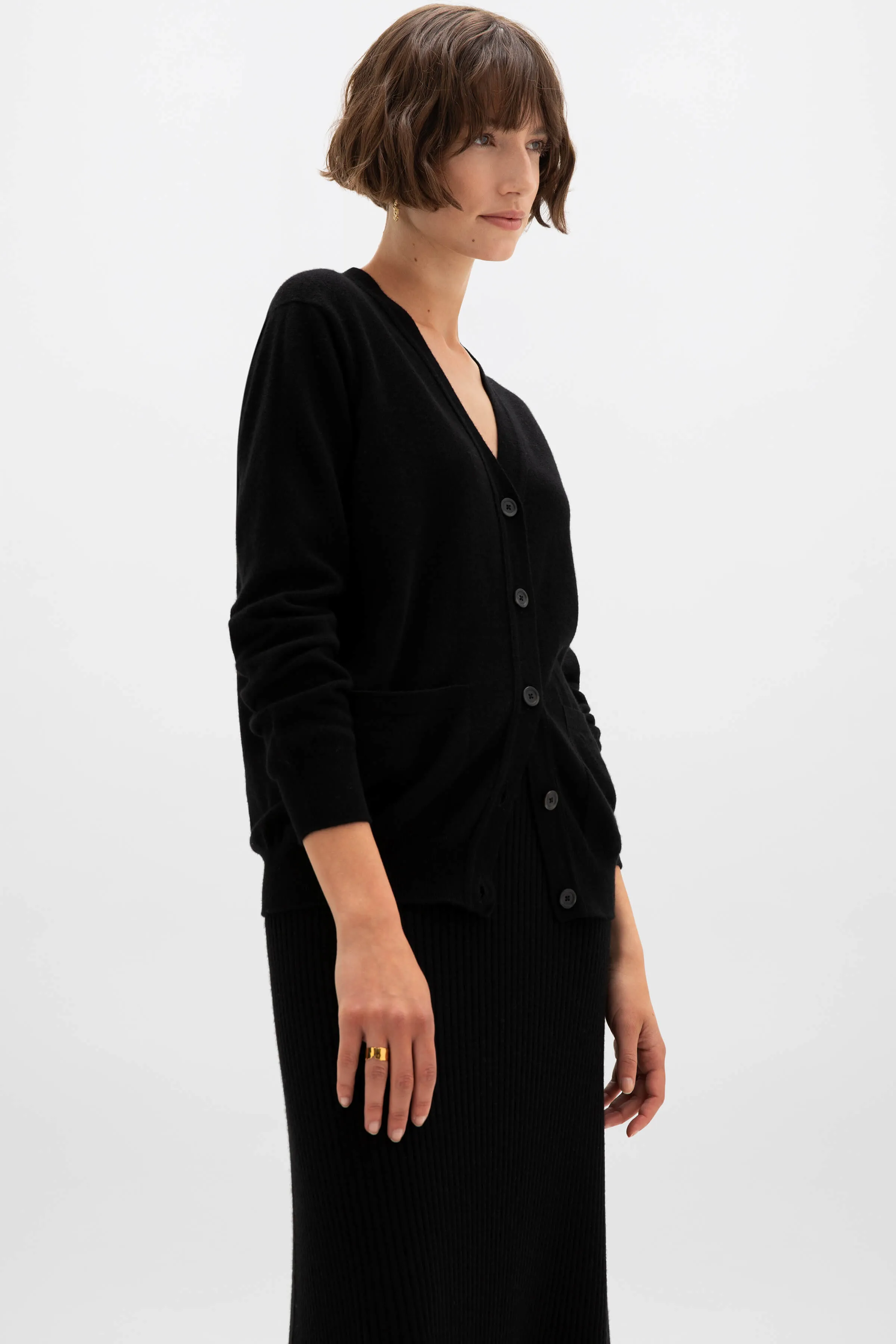 Cashmere Boyfriend Cardigan