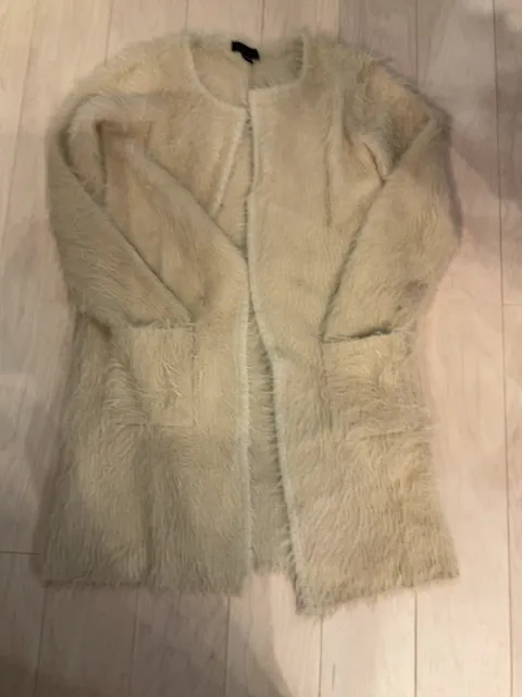 {{ClientCode}} CREAM SANCTUARY OPEN CARDIGAN, XS