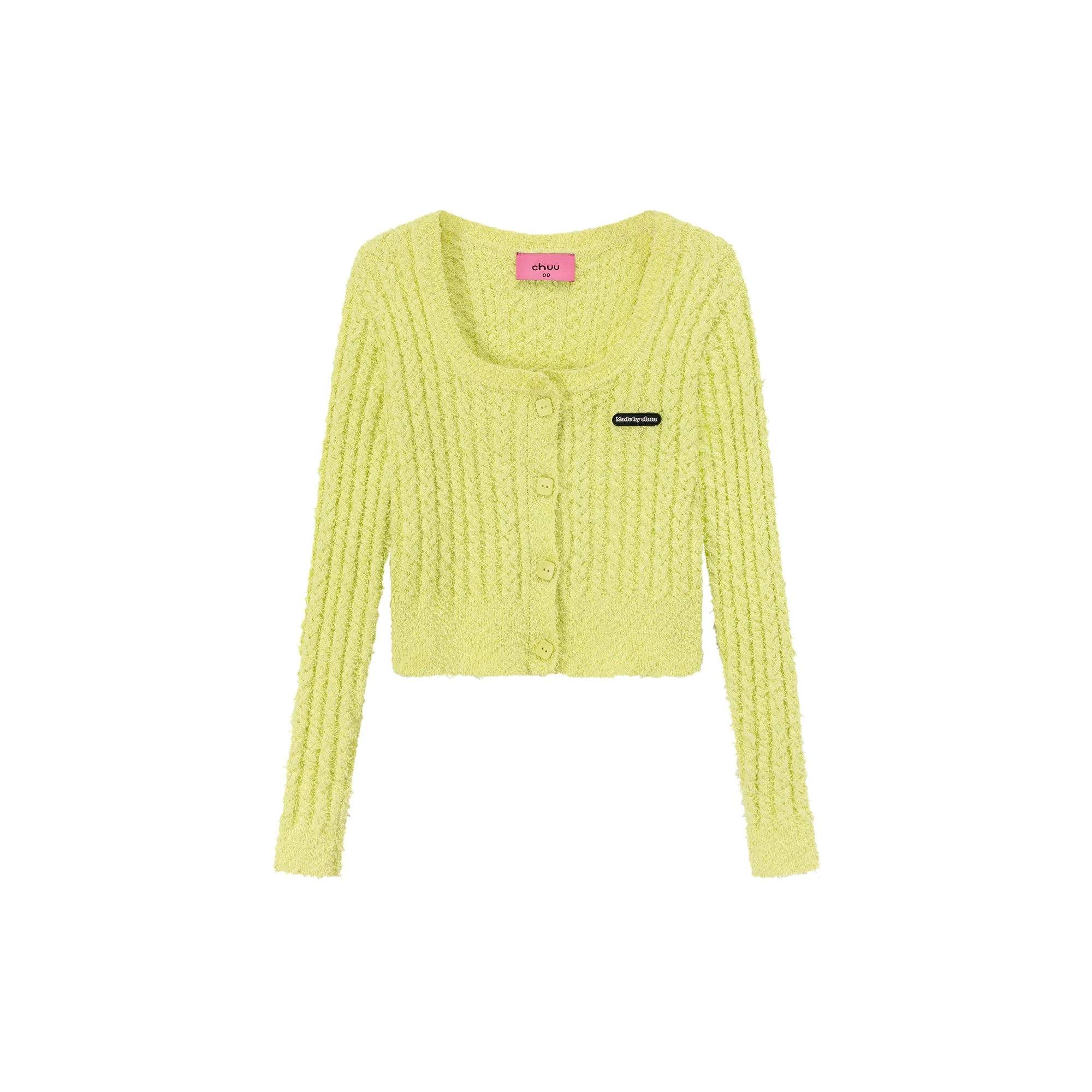Color Crop Cardigan