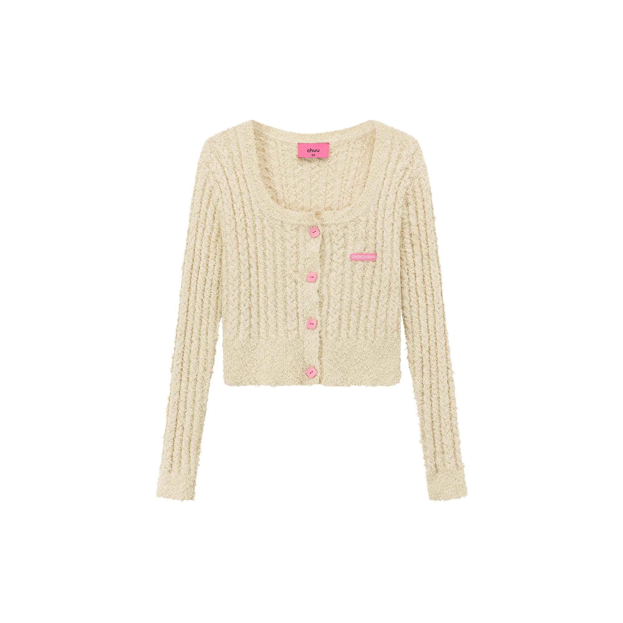 Color Crop Cardigan