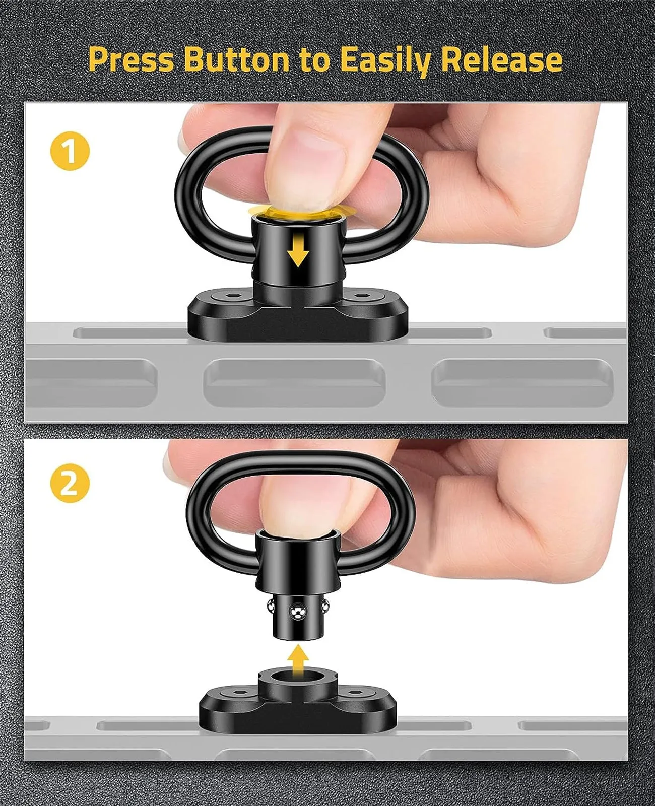 CVLIFE 1.25" Sling Swivel 2-Pack for Two Point Sling
