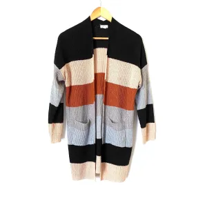 Debut Colorblock Knit Open Cardigan- Size S/M