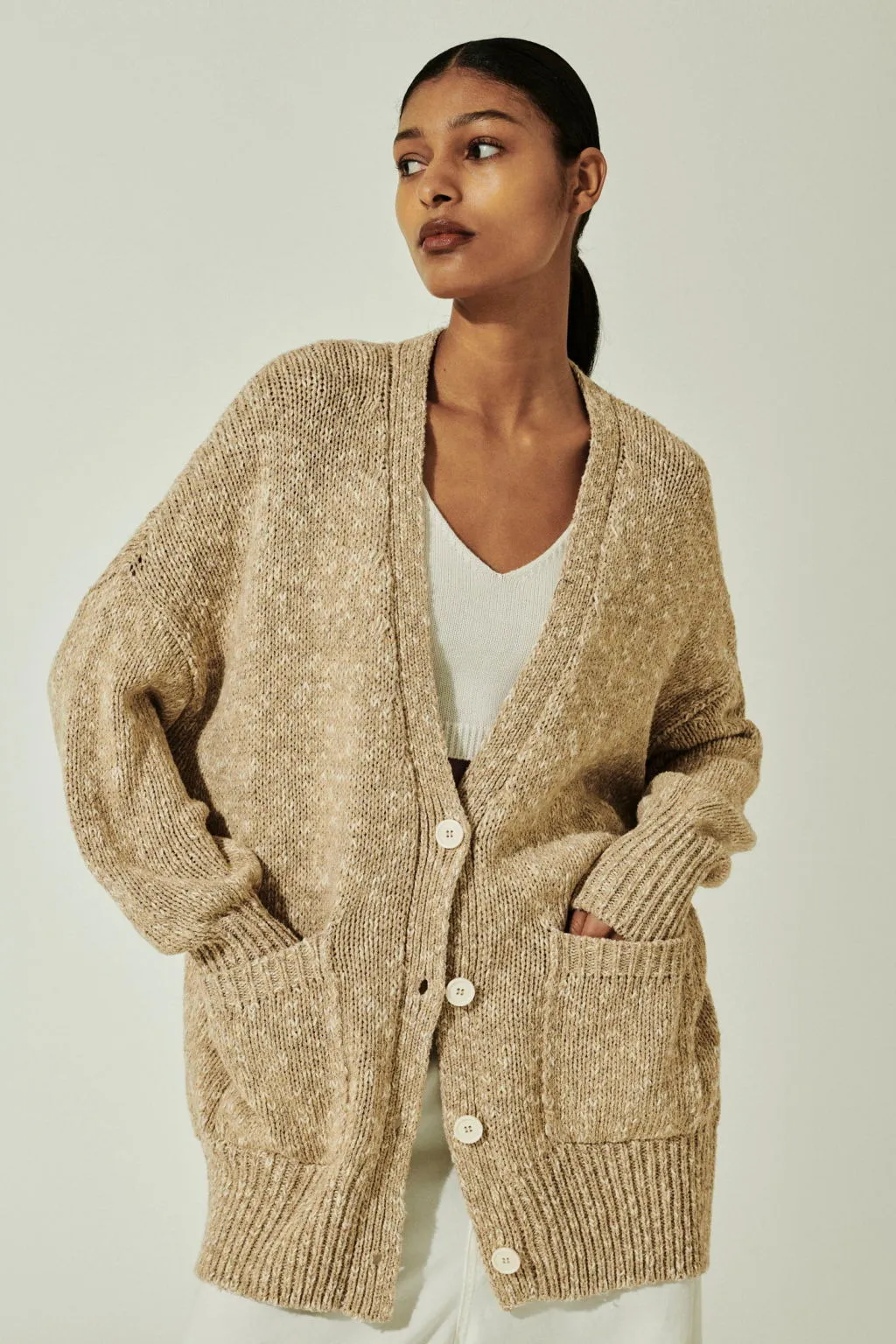 DIC090 MAXI CARDIGAN SOFT MOULINE