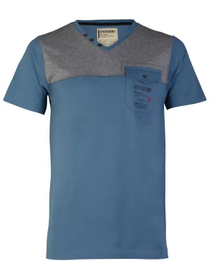 Dissident Westone T-Shirt in Vintage Blue