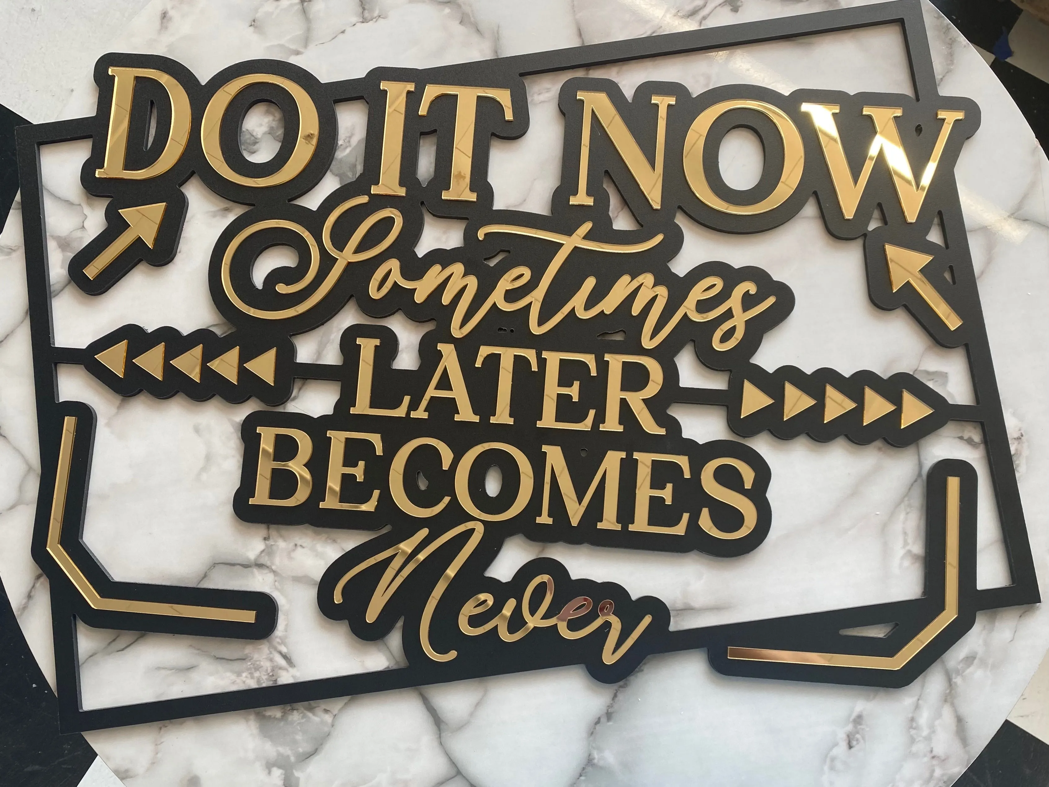 Do It Now Sometimes Later Becomes Never