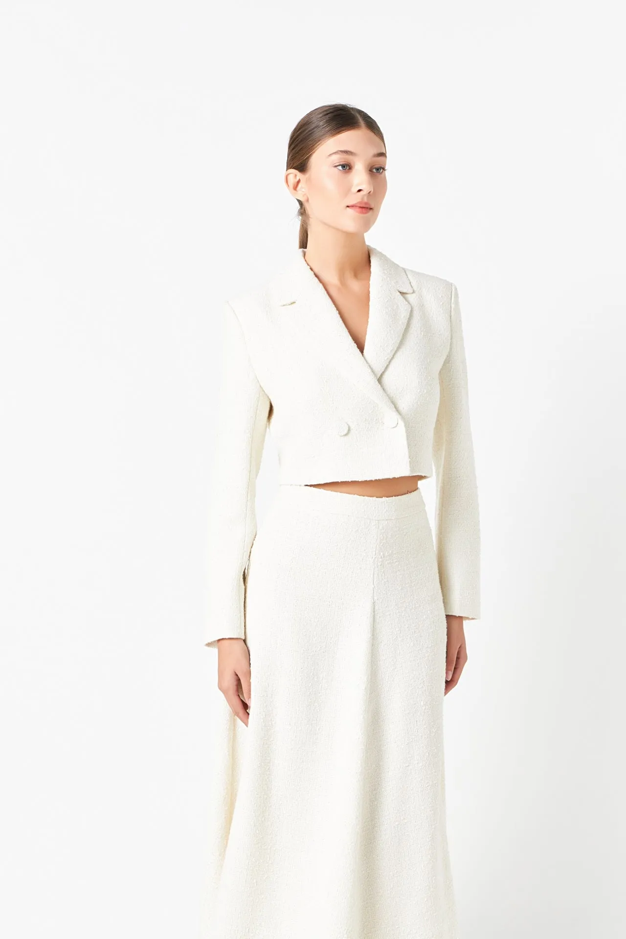 Endless Rose - Textured Cropped Jacket