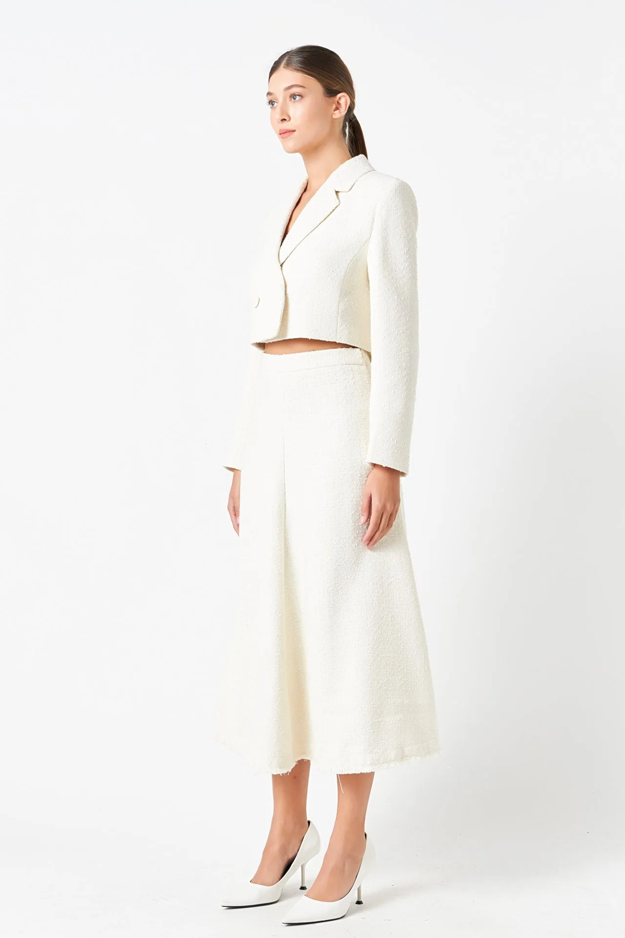 Endless Rose - Textured Cropped Jacket