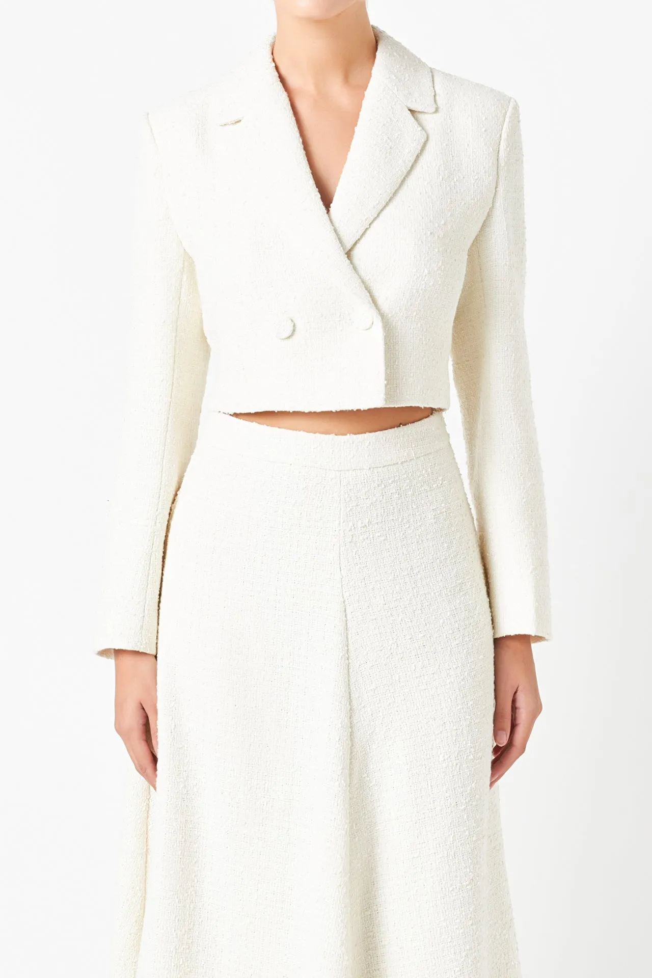 Endless Rose - Textured Cropped Jacket