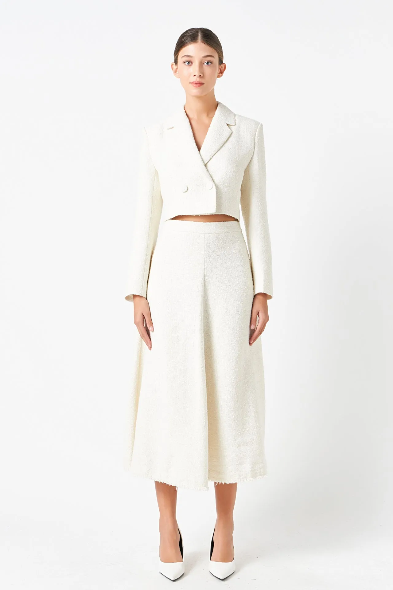 Endless Rose - Textured Cropped Jacket