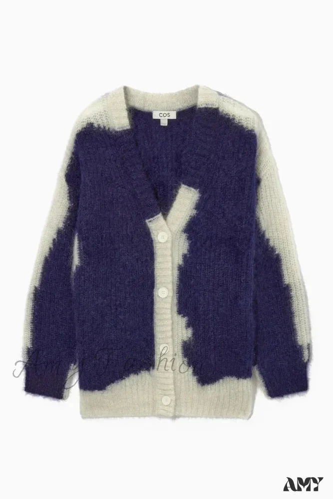 Ethereal New Casual Half-front Fleece Blend Long Sweater