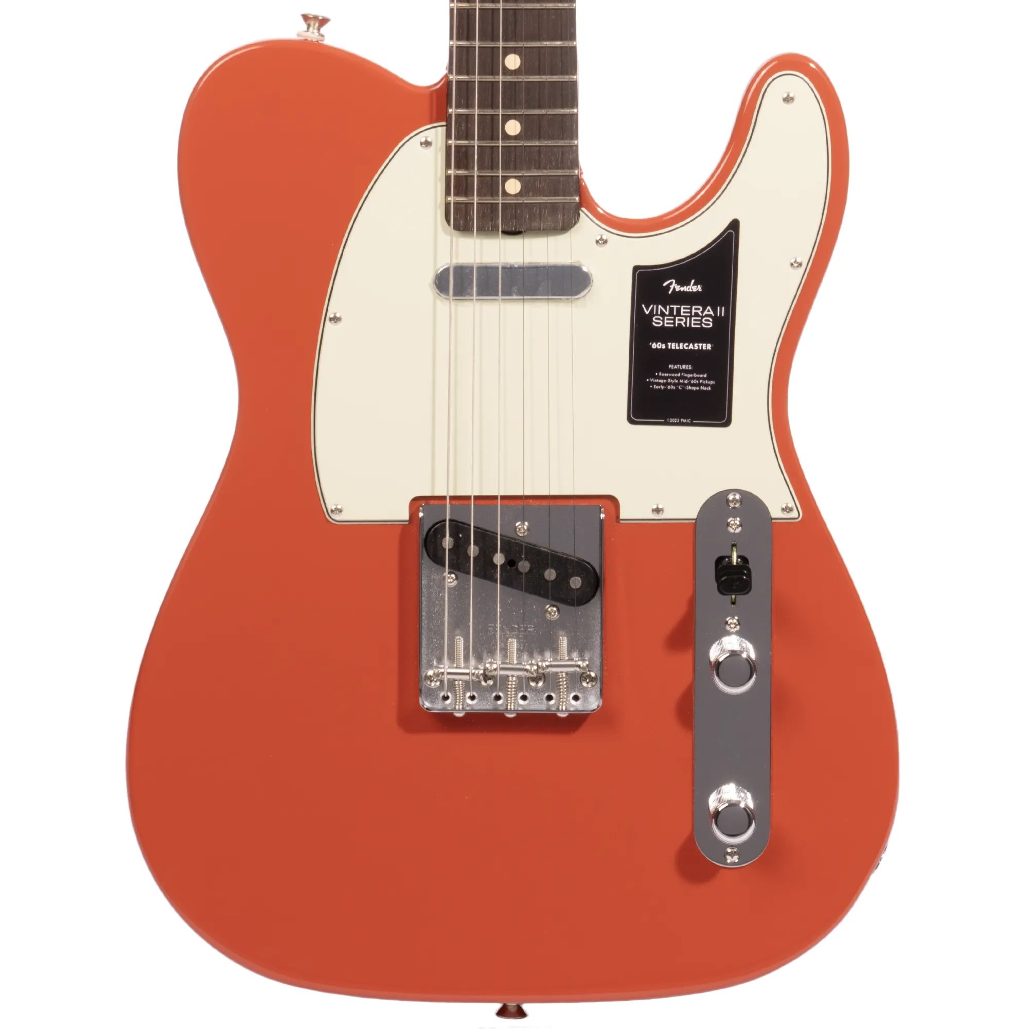 Fender Vintera II ‘60s Telecaster Electric Guitar, Rosewood Fingerboard, Fiesta Red