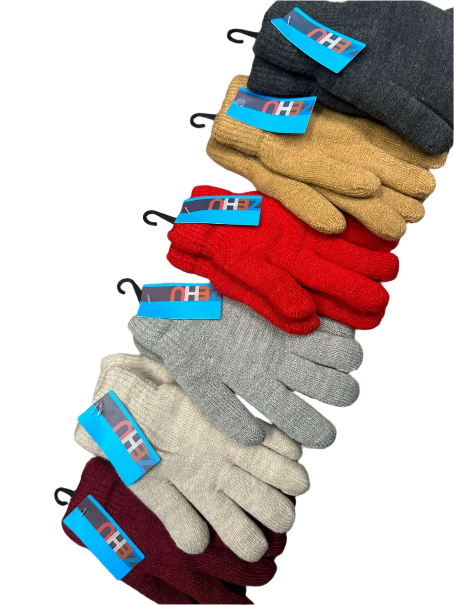 gloves double layer - camel