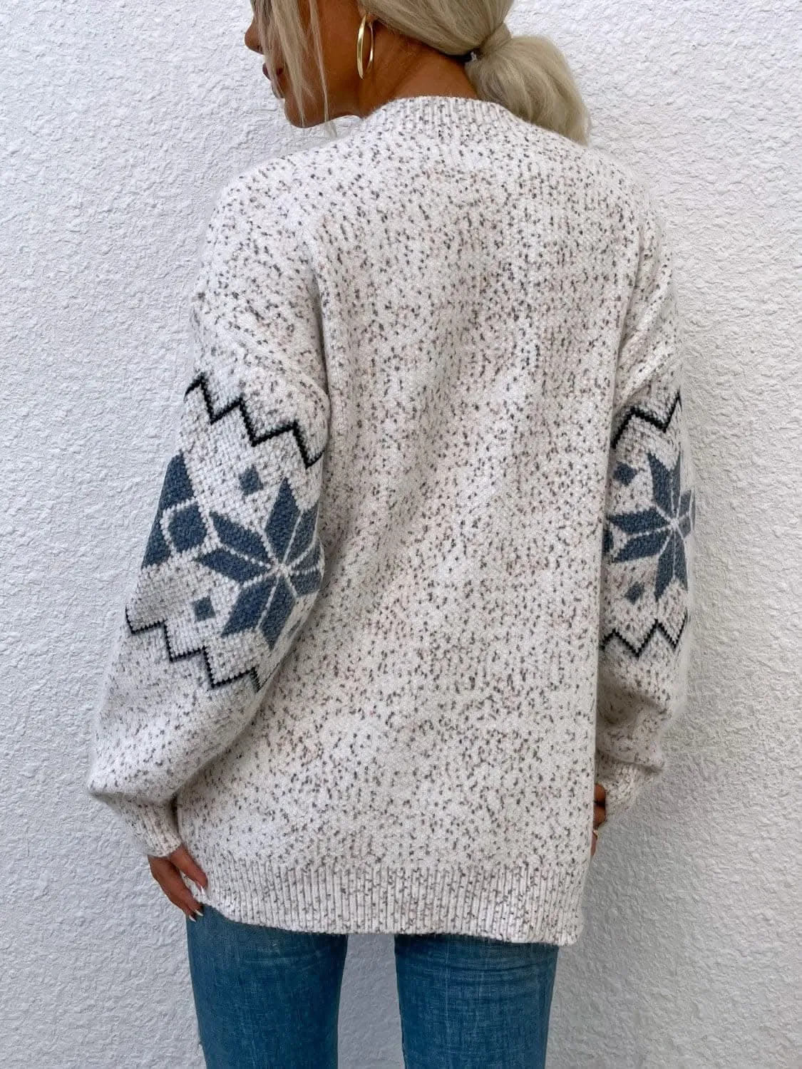 Heathered pocketed cardigan - soft & stylish