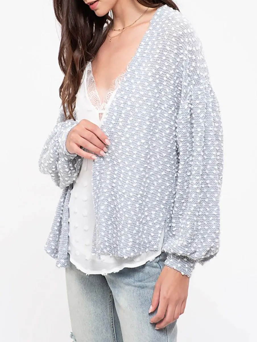 Here We Go Swiss Dot Cardigan